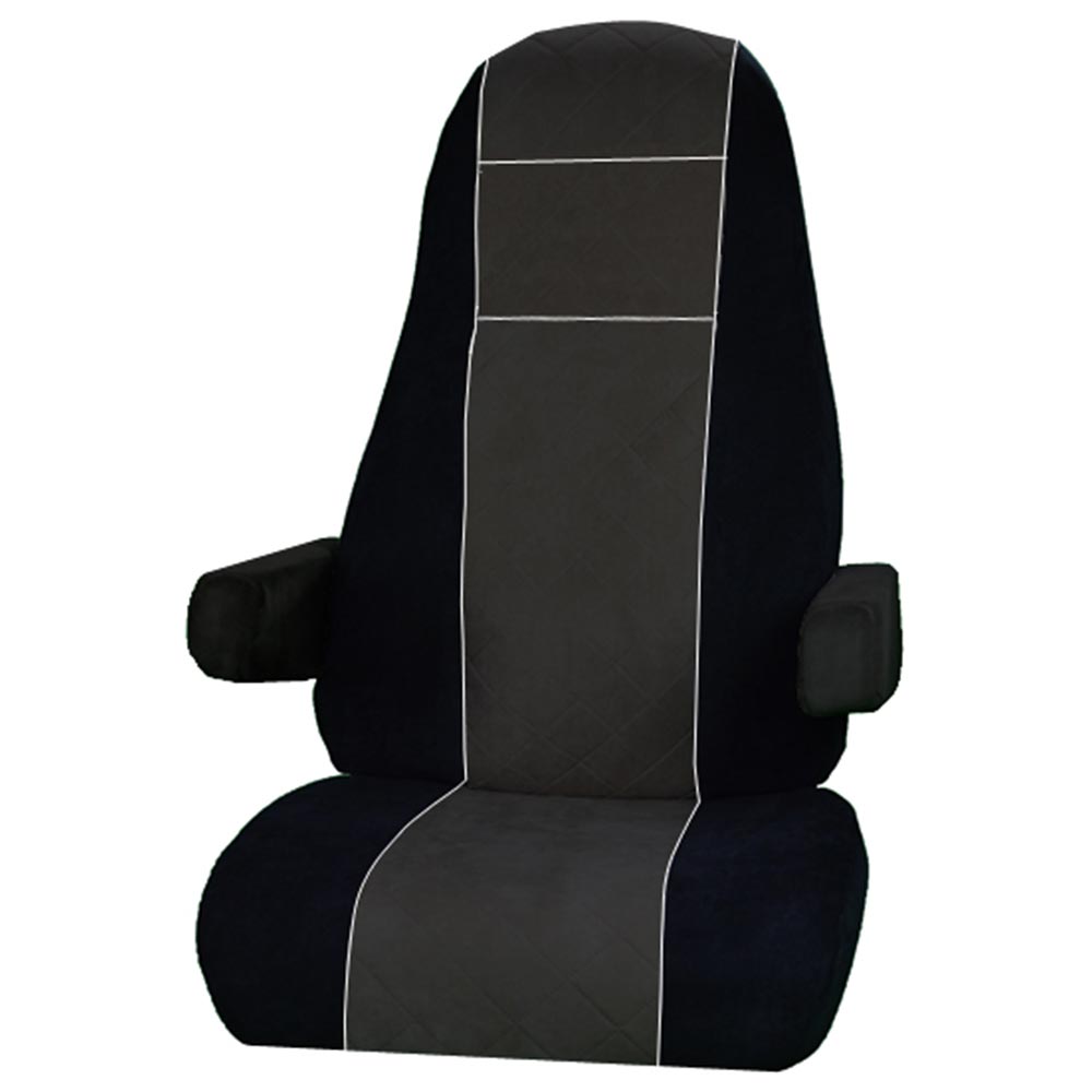 Volvo Black & Gray Corduroy Seat Cover