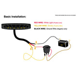 7" Dual Revolution LED Work Light w/ Amber Strobe