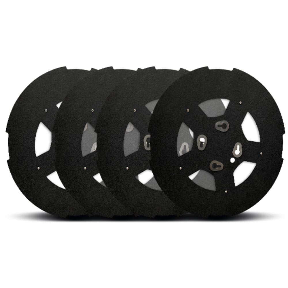 Twist & Lock Aero Wheel Covers, Stealth with Window for Dual Wheel Axles 4PK