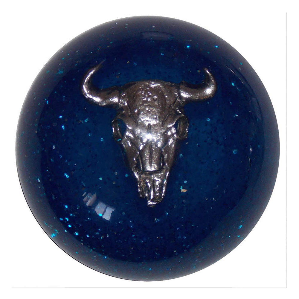 Cow Skull Glitter Brake Knob