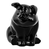 Black Smiling Pig Hood Ornament