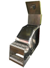 12" Wide Mouth Diamond Plate Aluminum Step Box