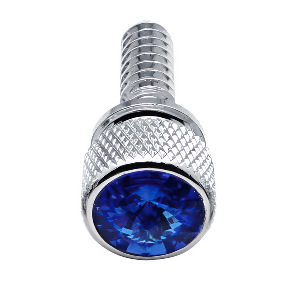 Peterbilt 1/4" - 20 Thread Knurled Head Dash Screw with Crystal - 14 Pack