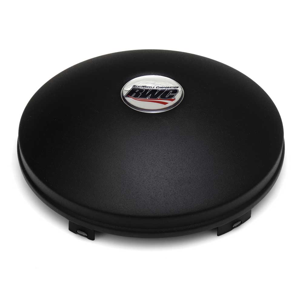 Stealth Black Universal Stainless Steel Front Baby Moon Hubcap