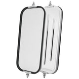 7" x 16" SS West Coast Ribbed Back Mirror