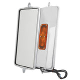 7" x 16" SS West Coast Heated Mirror with Light