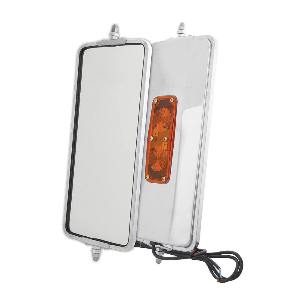 7" x 16" SS West Coast Heated Mirror with Light
