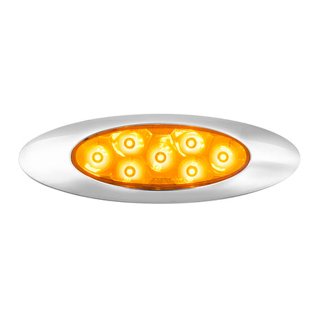 6-5/8" 7 LED ultra thin pearl Y2K dual function light