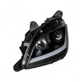 Peterbilt 579, 587 Blackout Headlight with LED Position Light and Turn Signal