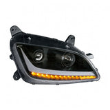 Peterbilt 579, 587 Blackout Headlight with LED Position Light and Turn Signal