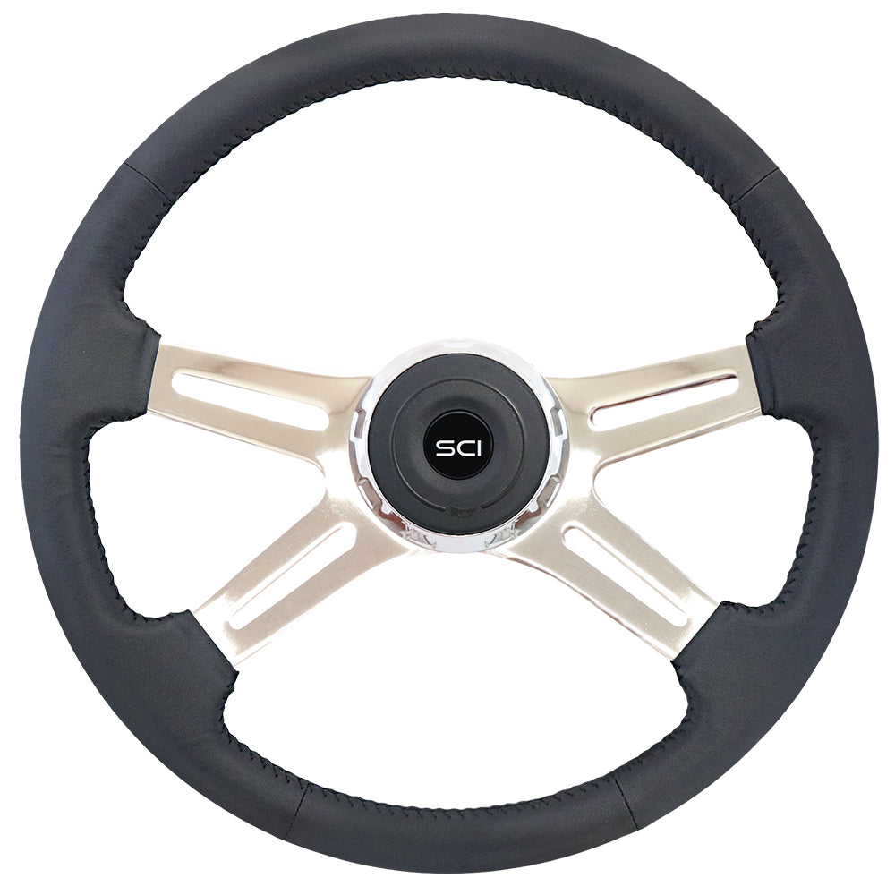 18" Statesman Leather Steering Wheel