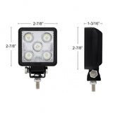 3" Square 5 High Power LED Flood Light