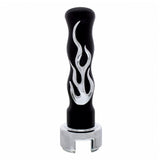 13/18 Speed Black & Chrome Flame Shifter Knob
