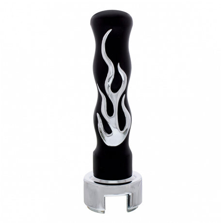 13/18 Speed black and chrome flame shifter knob