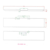 Freightliner Classic 2000-2002 Chrome 20" Texas Square Bumper