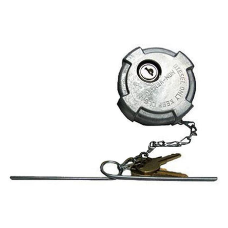 Volvo 3" locking aluminum fuel cap for semi trucks