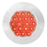 4" 18 LED Flange Mount Tail Light with Chrome Bezel