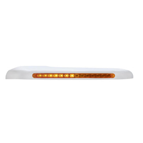 Sequential 14 amber LED Peterbilt 388, 389 front fender cover, close-up
