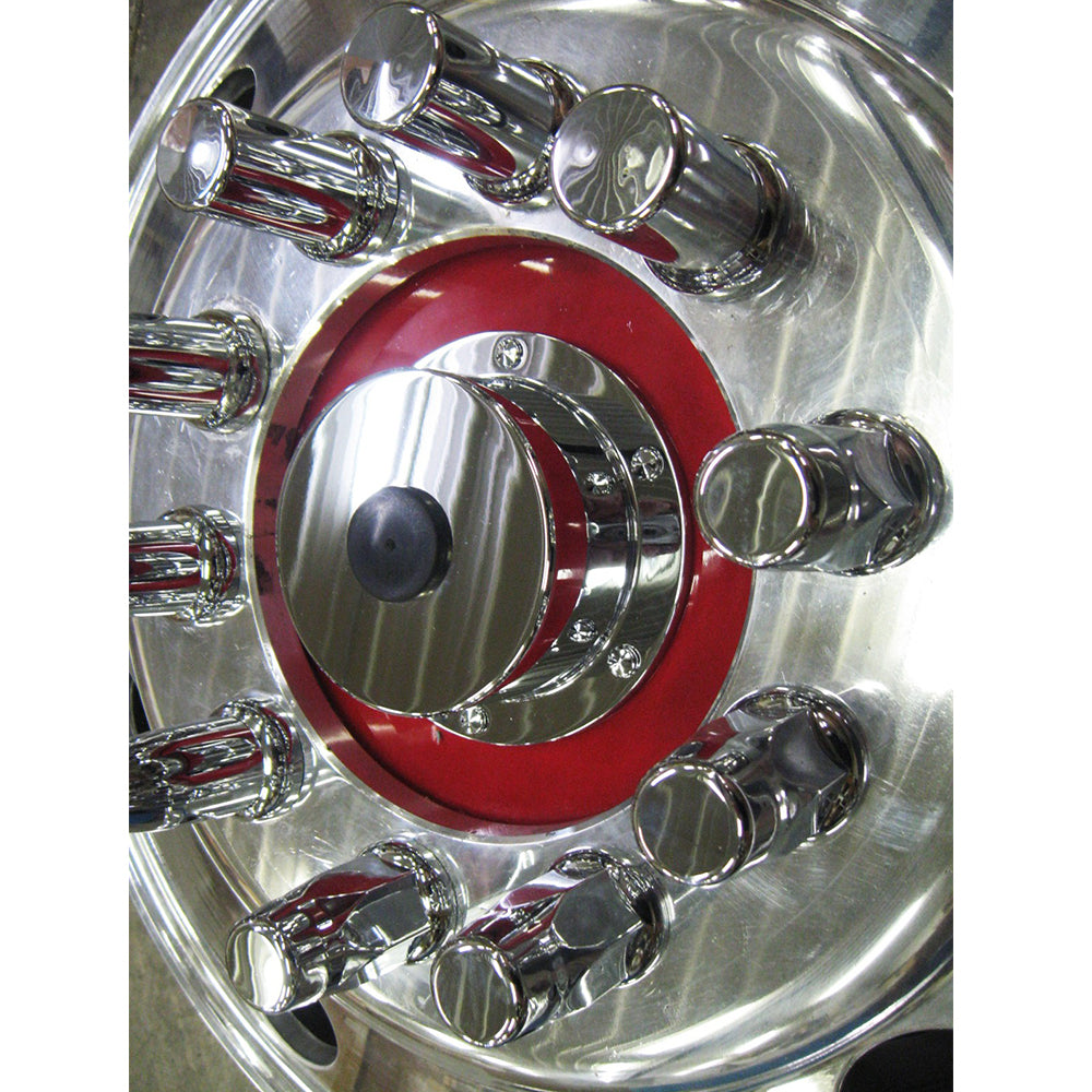 Chrome Billet Aluminum Oil Cap Covers for Bud Wheels