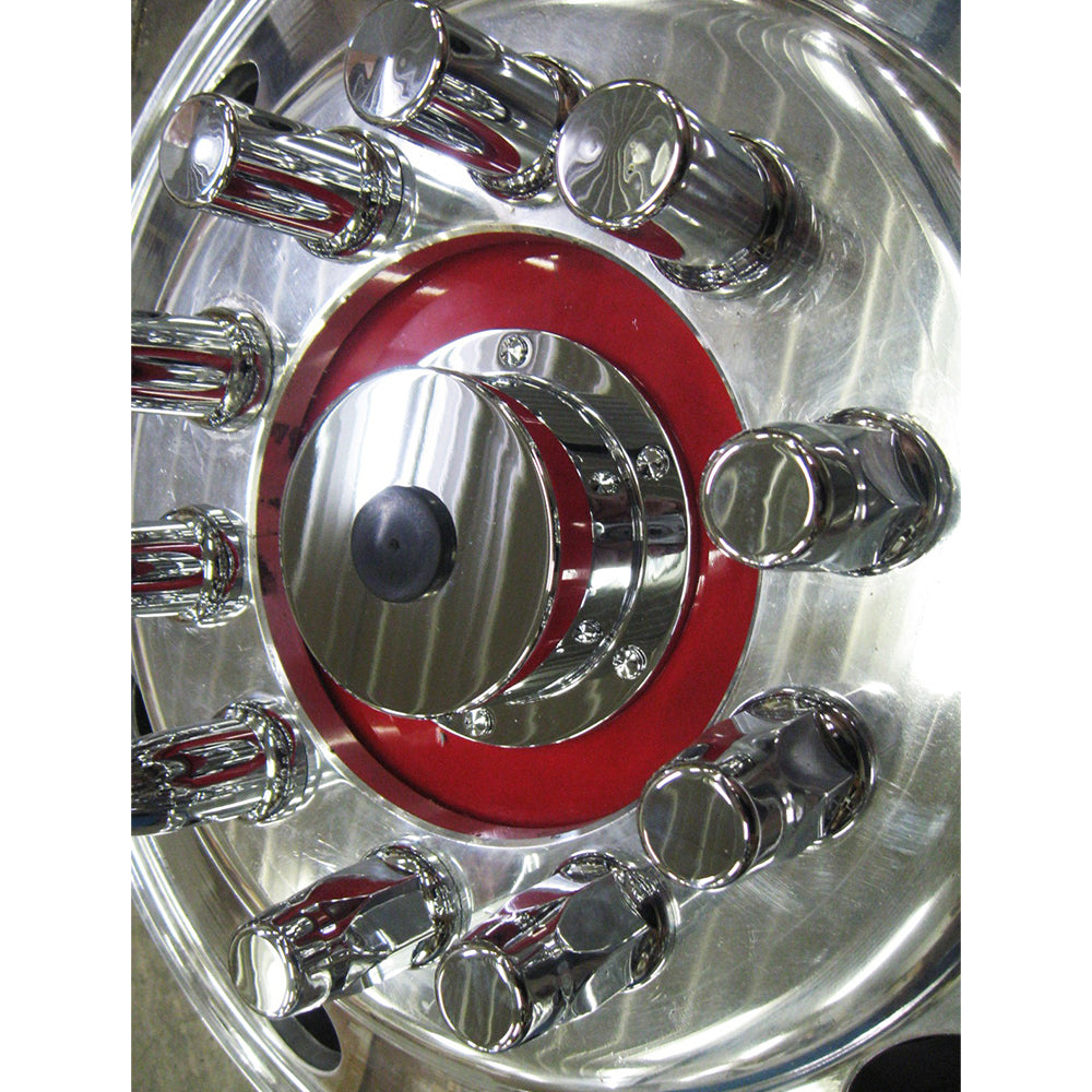 Chrome Billet Aluminum Oil Cap Covers for Bud Wheels