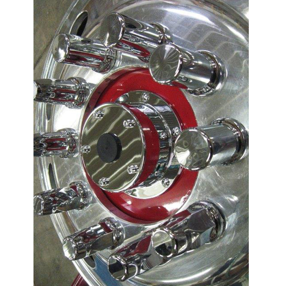 Chrome Billet Aluminum Oil Cap Covers for Bud Wheels
