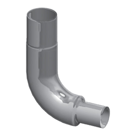 7"-5" 90 Degree seamless chrome elbow