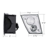 Volvo VN, VNL 2003-2017 Chrome Fog Light Assembly