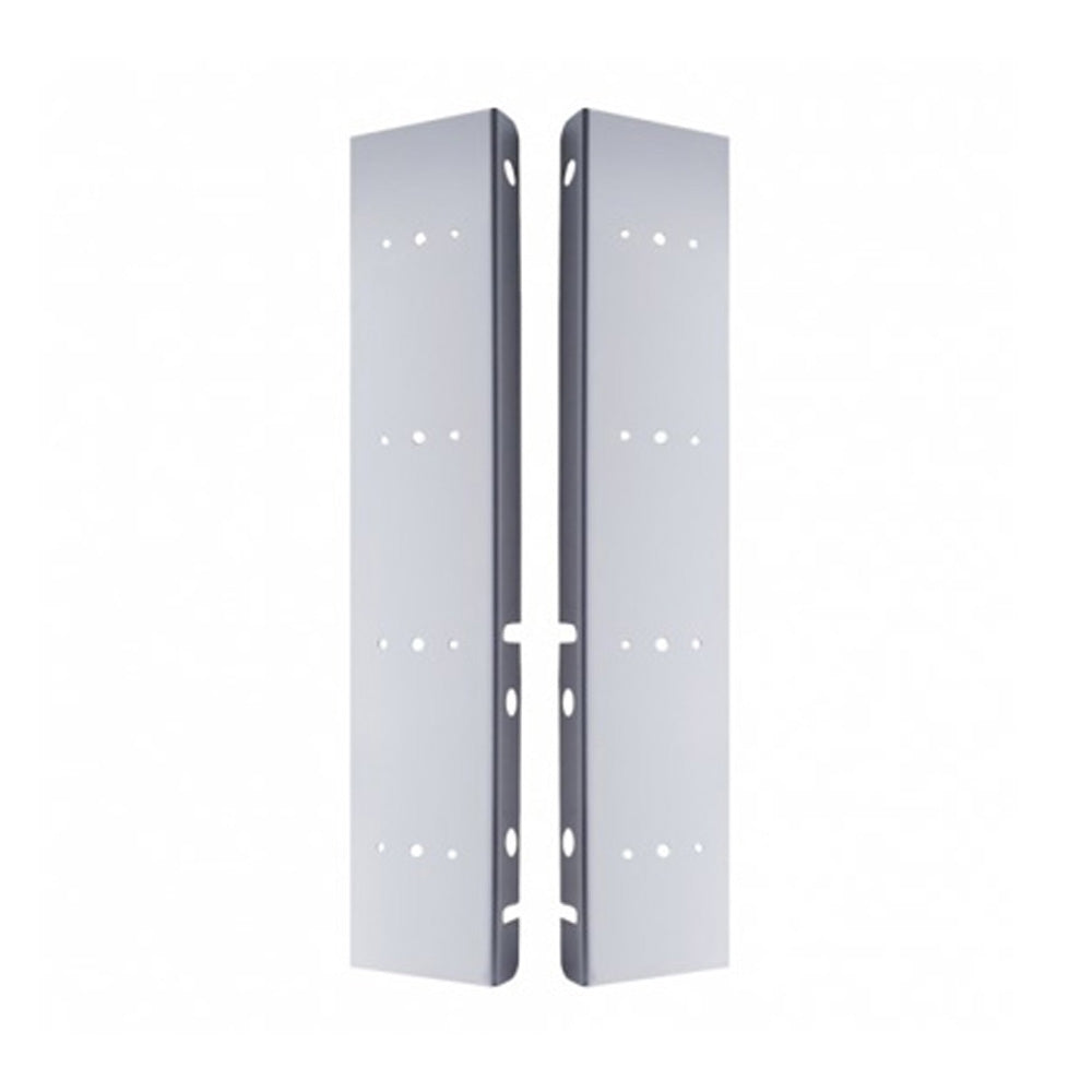 Peterbilt Stainless Front AC Bracket with Eight Watermelon Light Cutouts