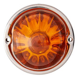 Watermelon Glass Flush Mount Light 2 Wire