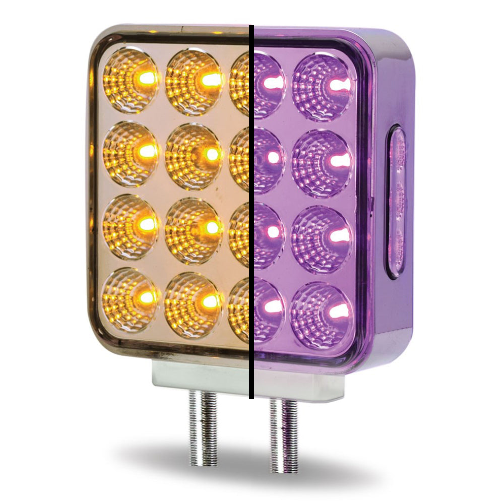 4" Square Dual Revolution Double Face LED Light