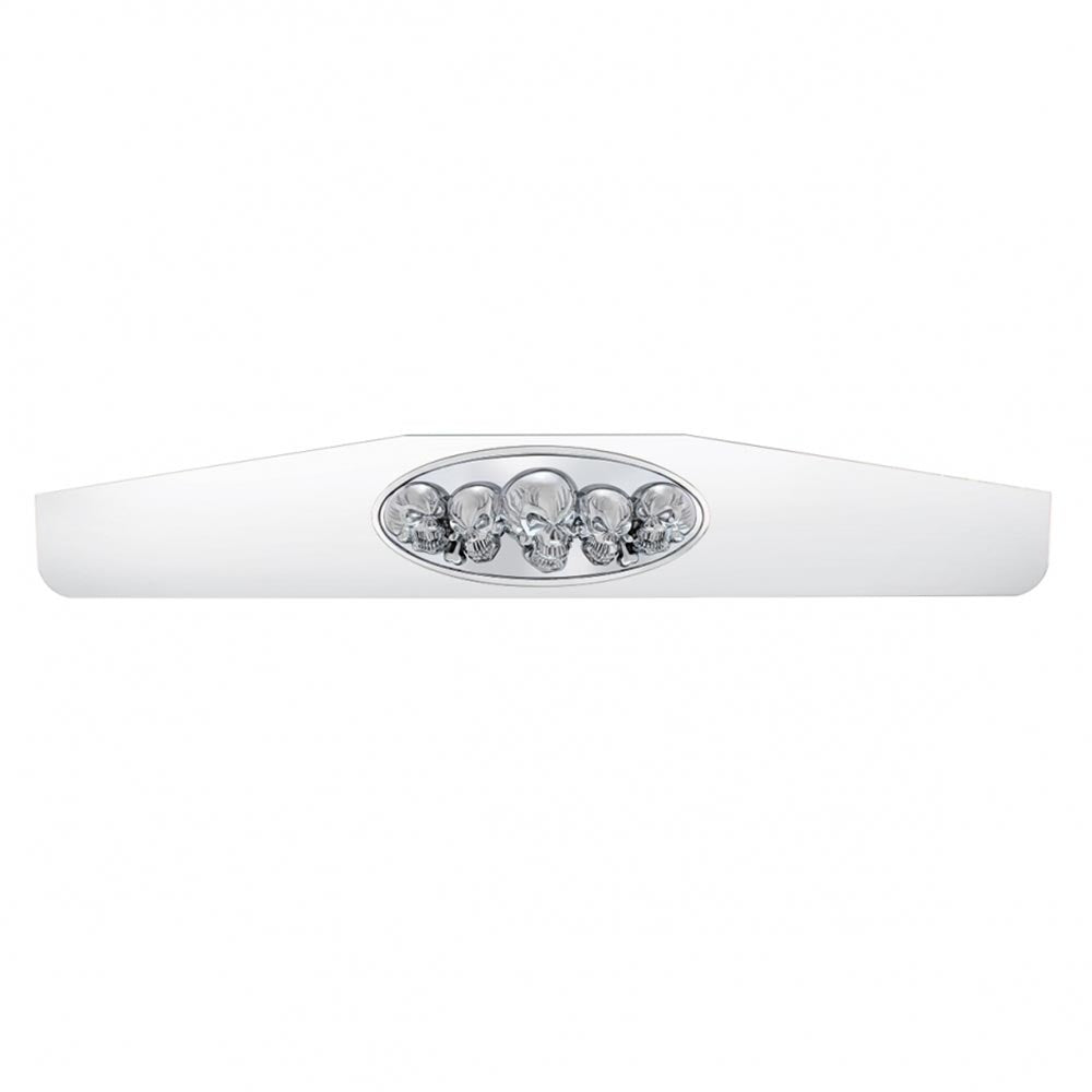 Chrome Bottom Weight with Oval Skulls Emblem