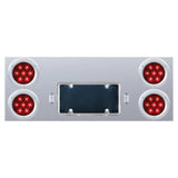 Stainless Steel Rear Center Panel with 4" 7 LED Lights