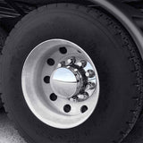 Chrome Rear Axle Cover with 33mm Push-On Nut Covers