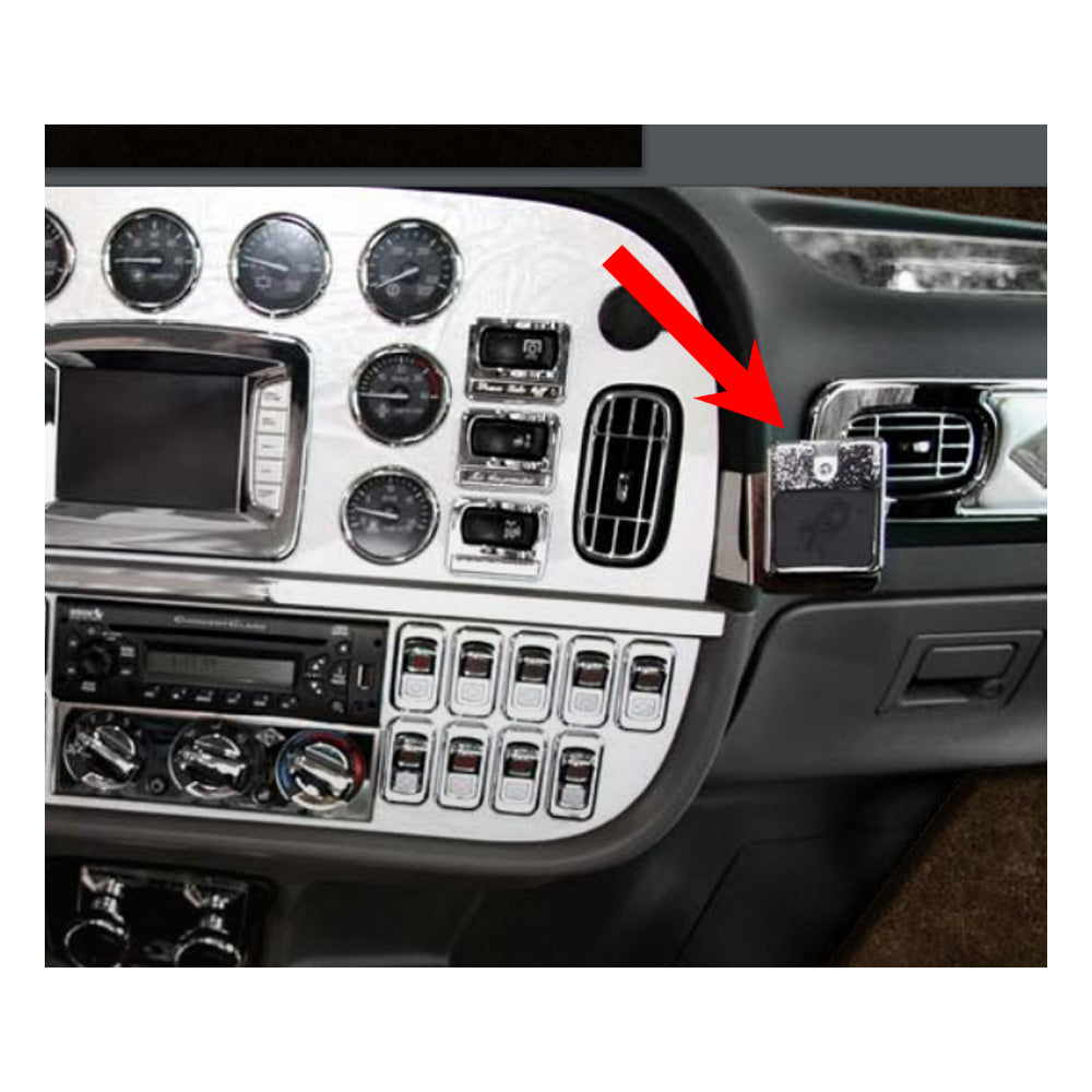Peterbilt, Kenworth Chrome Magnetic Cell Phone Holder & Mounting Bracket