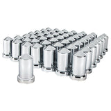 33mm Chrome Plastic Pointed Nut Cover - Push On 60PK