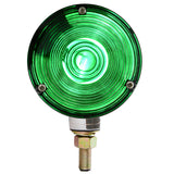 4" Green Single Face Incandescent Pedestal Light