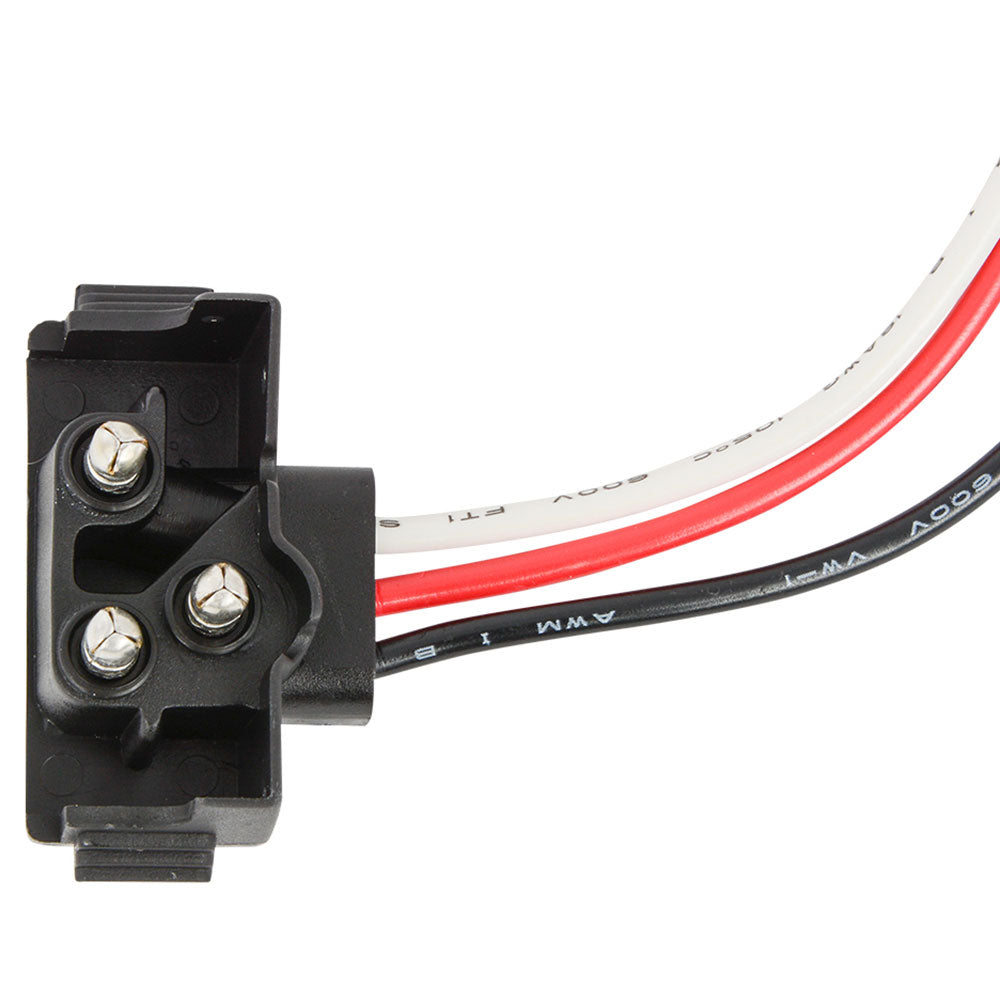 3 Prong Right Angle Pigtail Plug 12" Lead