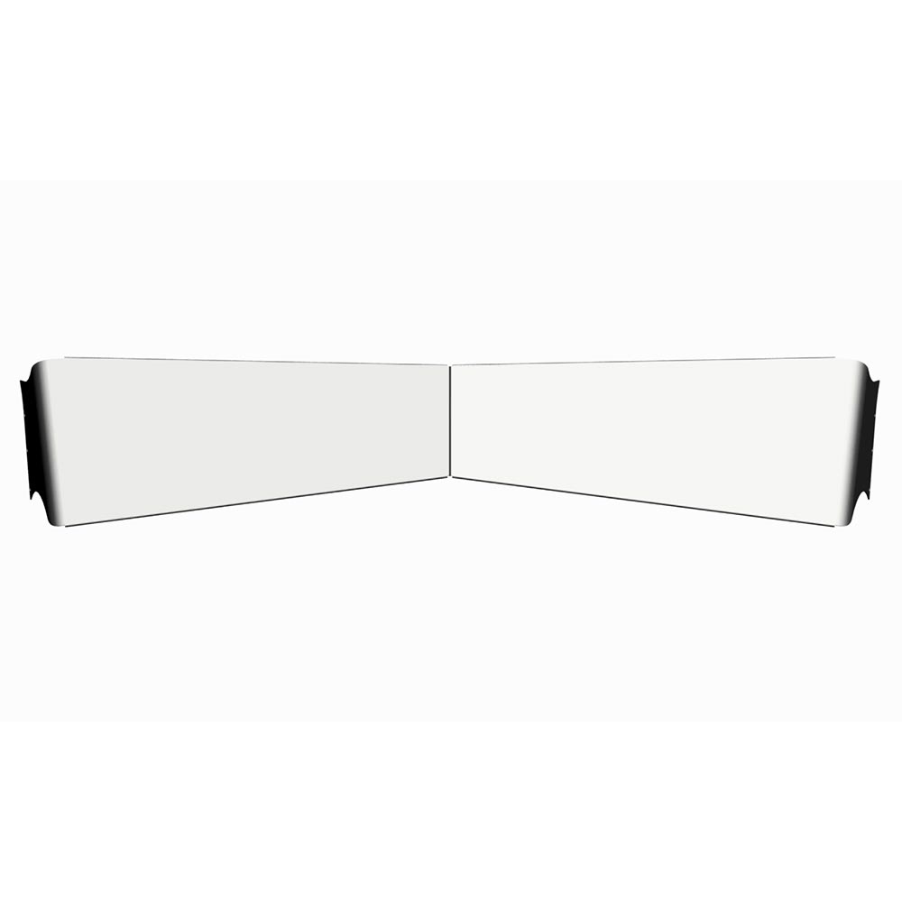 Kenworth W900 Chrome Reverse Bowtie Visor