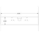 Peterbilt 379 20" Stainless Steel Box End Bumper