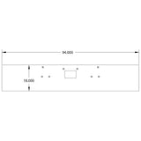 Peterbilt 379 18" Stainless Steel Box End Bumper
