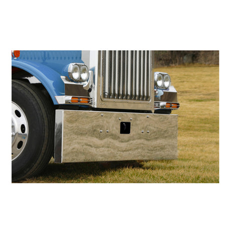Peterbilt 379 18" stainless steel box end bumper for semi trucks