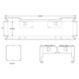 Kenworth W900L 20" Stainless Mitered End Bumper