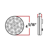 4" Red LED Light