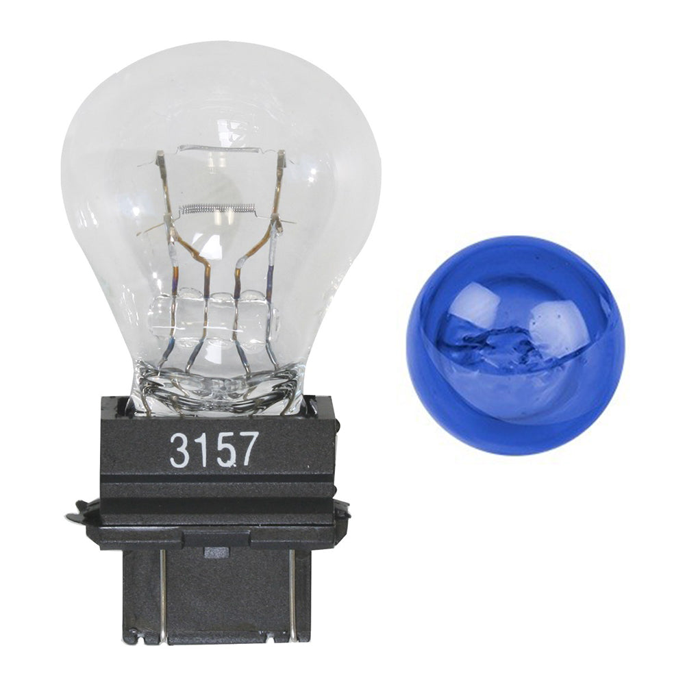 Blue Glass 3157 Mini Light Bulb