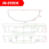 Western Star 5700XE 18" Set Back Chrome Bumper
