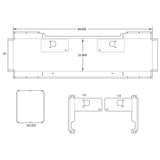 Kenworth W900L 22" Stainless Box End Bumper