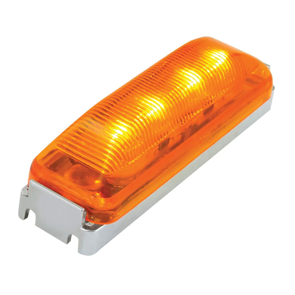 Medium Rectangular LED Light with Chrome Base
