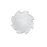 33mm x 3-1/2" Chrome Plastic Sonic Flat Top Nut Cover - Thread On