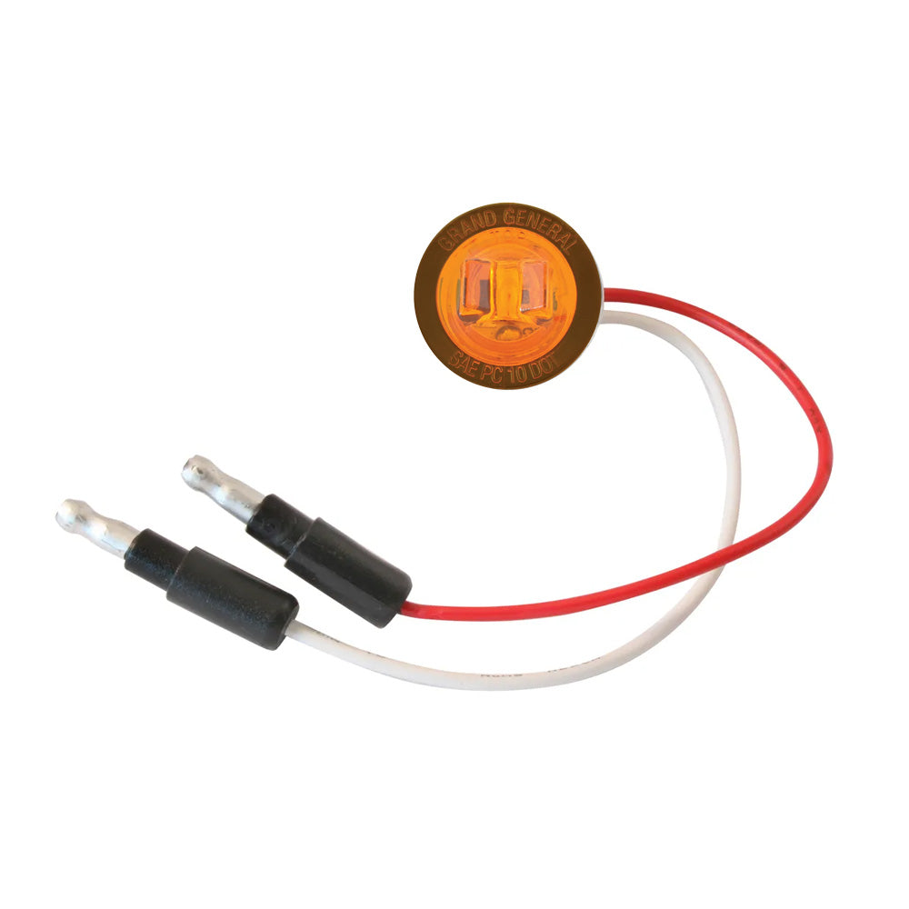 1" Mini Push/Screw-In Wide Angle Single LED Marker Light