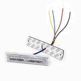 12 LED Strobe Low Profile Amber Light Bar